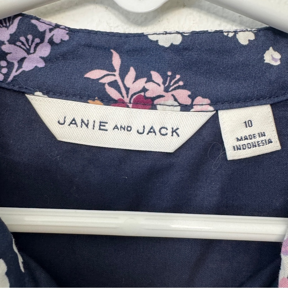 Janie and Jack Girl Floral Top Size 10 - Picture 4 of 6